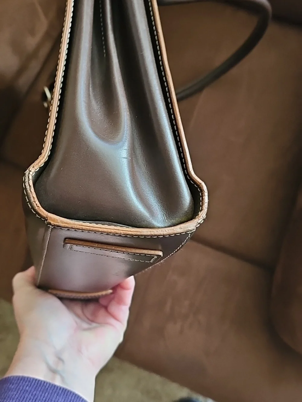 Laptop Bag By LODIS Brown Leather 15